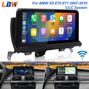 For BMW X5 E70 E71 2007-2010 CCC 10.25'' Car Linux Screen Radio Wireless Carplay - Picture 1 of 12