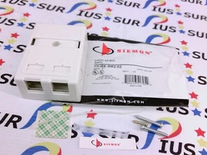 NSOP Siemon MX-SM2-02 MXSM202 Surface Mount Box 2 Openings Port MX White SMB - Picture 1 of 1