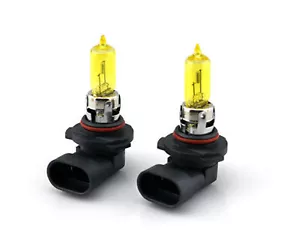 x2 9005 HB3 100W Headlight High Beam Xenon Halogen Super Yellow Light Bulbs G353 - Picture 1 of 8