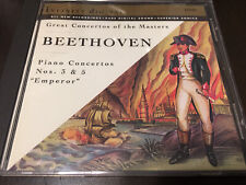 Beethoven:Great Concertos of the Masters: Piano Concertos No’s.3&5 Emperor CD