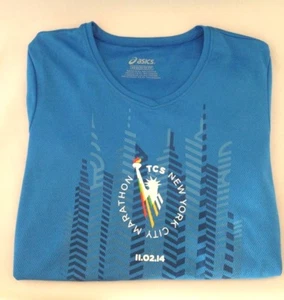 ASICS Women's 2014 New York City Marathon Running Shirt - TCS NYC Marathoner NEW - Picture 1 of 5