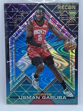 USMAN GARUBA 2021-22 RECON HOLO PLATINUM SWIRL 3/3 ROCKETS SUPER RARE ROOKIE