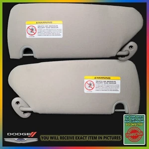 2001-2007 Dodge Grand Caravan Driver & Passenger Side Sun Visor Pair Set - Bild 1 von 7