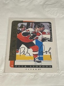 1996-97 Pinnacle Be a Player Autographs Petr Svoboda Auto Philadelphia Flyers
