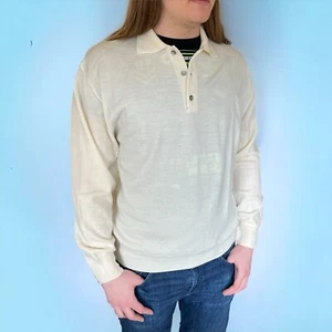 LAF Loc Acqua Fredda ITALY 100% Wolle CREME HERREN dünner Strick PULLOVER GR XL NEU MIT ETIKETT Neu - Bild 1 von 9