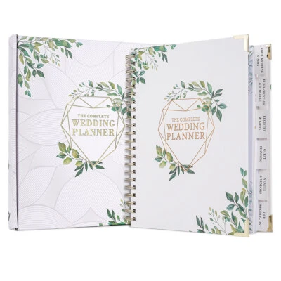 Libro organizador planificador de bodas de 188 páginas con bolsillos pegatina caja de regalo tapa dura Foto 1 de 4