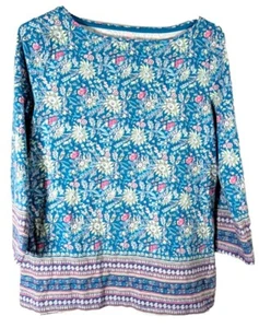 Talbots top donna floreale multicolore medio usato - Foto 1 di 5