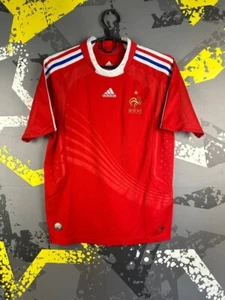 France Jersey Away football shirt 2008 - 2009 Red Adidas Young Size M ig93 - Picture 1 of 12