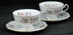 Mitterteich Springtime Group of 2 Cup & Saucer Sets - Picture 1 of 5