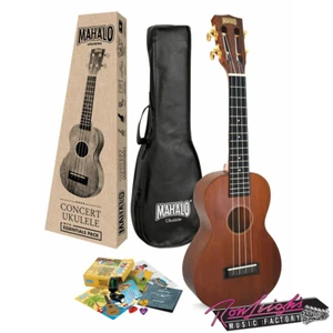 Mahalo MJ2TBRK Java Series Concert Ukulele Pack with Essentials Accessory Pack - Picture 1 of 1