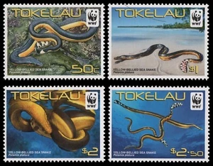 Tokelau 2011 - Mi-Nr. 408-411 ** - MNH - Seeschlangen / Sea snakes - Picture 1 of 1