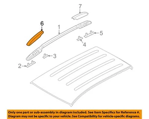 HYUNDAI OEM Tucson Roof Rack Rail Luggage Carrier-Front Cover Left 872512S000 - Picture 1 of 2