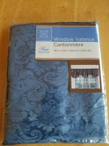 Windows Valance -Blue Design-60 in X 19 in - Picture 1 of 3