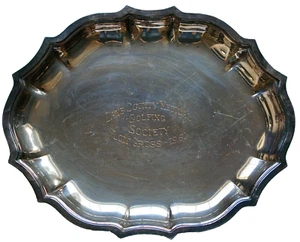 1961 Medical Golfing Society Chippendale Trophy Tray Int'l Silver Company 6342 - Picture 1 of 8