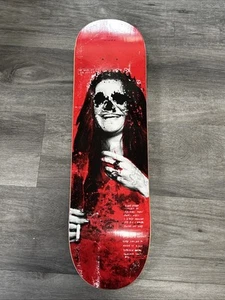 RARE Zero Skateboards “27s Club” Collection Janis Joplin Red SKULL ROCK MUSIC - Picture 1 of 8