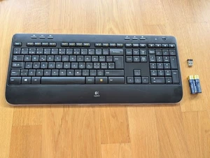Logi Logitech K520 Wireless Unifying Keyboard Y-R0012 820-002887 QWERTZ Swiss CH - Photo 1/3