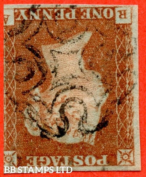 SG. 8wi. B1 (1)c. BS21. " RA ". 1d Red Brown. Plate 32. INVERTED WATERMAR B74858 - Image 1 of 1