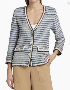 NUEVO - Blazer Chaqueta Tejida Veronica Barba Ceriani Talla Pequeña AUTÉNTICO NUEVO SIN ETIQUETAS - Imagen 1 de 24