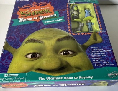 Shrek Road To Royalty Board Game Sababa Toys (2007) Complete Split In Board - Image 1 of 4