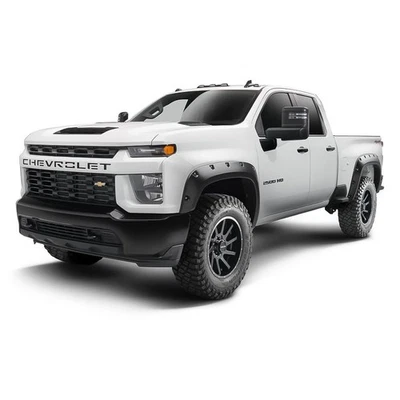 For Chevy Silverado 2500 HD 20-25 Pocket Style Fender Flares Liners Pocket Matte Foto 1 de 3
