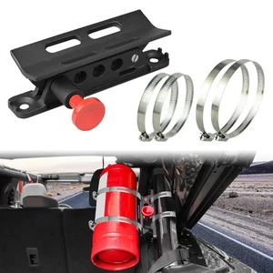 Fire Extinguisher Mount Bracket for UTV Jeep Polaris Wrangler JK JL LJ 2007-2021 - Picture 1 of 7