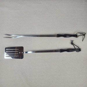Juego de horquillas espátula larga Cutco 1706 1707 de colección utensilios parrilla hamburguesa aleta 20" - Imagen 1 de 5