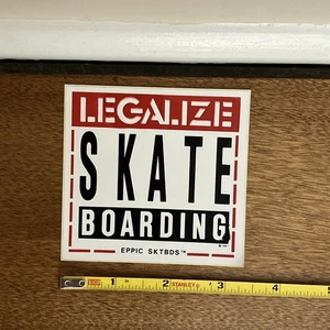 Eppic Legalize Skateboarding Skateboard Sticker 80er rot Vintage - Bild 1 von 2