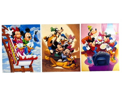 3 impresiones de arte de pared Disney Mickey Minnie & Friends Donald Daisy Goofy Pluto 8x10 Foto 1 de 4