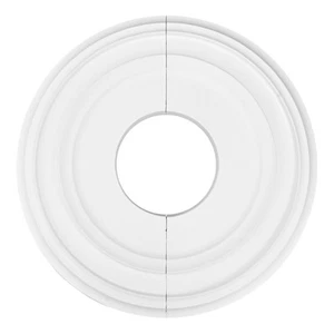 PU Ceiling Fan Light Fixtures Cover Plate 12 Round for Redundant Holes - Picture 1 of 24