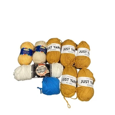 Premier Just Yarn Worsted Acrylic Herrschners Afghan Yarn Quality Medallion Lot - Image 1 of 3