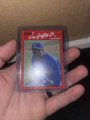 Tarjeta Donruss Ken Griffey Jr. #365 1990 error de impresión múltiple y error. ¡Ultra raro! Foto 1 de 4