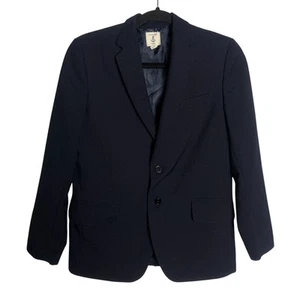 Lands End Blazer Kids Size 12 Blue Formal Lined Party School Uniform Sports Coat - Picture 1 of 6