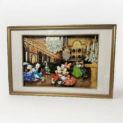 Disney Mickey Minnie Donald Daisy Goofy 3D Enmarcado Obra de Arte 21x14 Rara Foto 1 de 4
