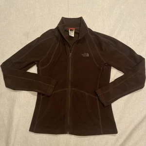 The North Face Fleecejacke Damen klein braun durchgehender Reißverschluss Taschen - Bild 1 von 6