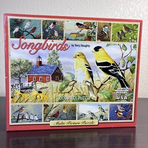 Songbirds By Terry Doughty 1000 Piece Multi Picture Jigsaw Puzzle White Mountain - Picture 1 of 11