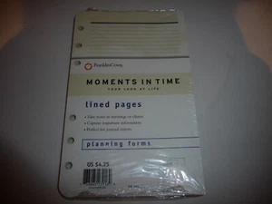FRANKLIN COVEY COMPACT PLANNING FORMS - 50 Sheets - 6-Hole - New - Free Shipping - Picture 1 of 4