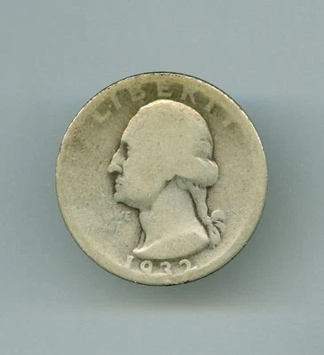1932 D WASHINGTON QUARTER, RARE, KEY DATE, * GOOD *, 90% SILVER - Image 1 of 2