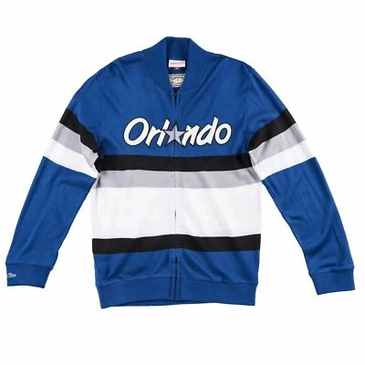 Mens Mitchell & Ness NBA Front Stripe Full Zip Sweater Orlando Magic - Image 1 of 2