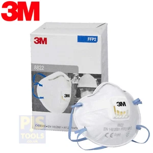 10 x 3m 8822 P2 Staub & Nebel Atemschutzmasken Ventil FFP2 *Vollkarton* - Bild 1 von 2