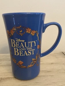 Taza musical azul cerámica azul de Broadway azul de Disney La Bella y la Bestia - Imagen 1 de 7