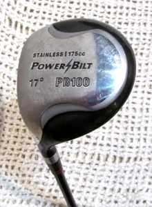 PowerBilt PB100 Fairway 17*Degree 4 Wood 41" LEFT-HAND ~ Reg Flex Graphite Shaft - Picture 1 of 8