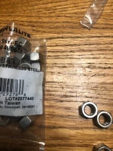 3/8"-24 304 Stainless Steel Hex Nut (4 pack) nut thickness=0.35" - Picture 1 of 2