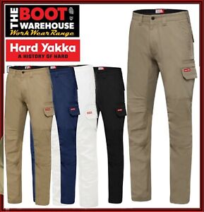 Hard Yakka Y02880Work Pants Cargo Heavy Duty 3056 Stretch Canvas Pants  NEW