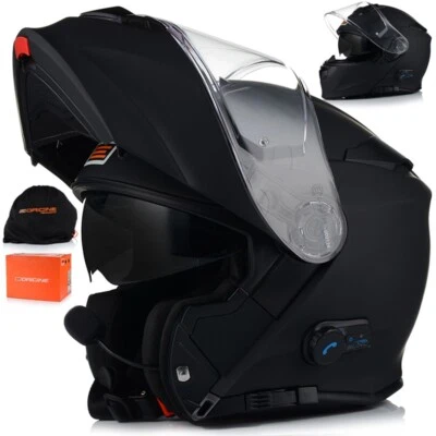 INNY Origine Motorradhelm mit Bluetooth Klapphelm Motorrad Modular Helm XS - XL
