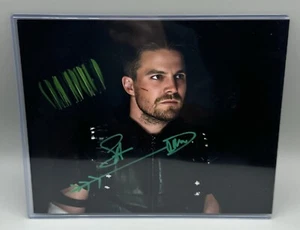 FOTO FIRMADA POR STEPHEN AMELL FLECHA VERDE FIRMADA 10x8 pulgadas CW "FLECHA" - Imagen 1 de 6
