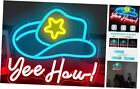 Cowboy Hat Neon Sign Cowboy Neon Lights Signs For Wall Dimmable G-Cowboy Hat