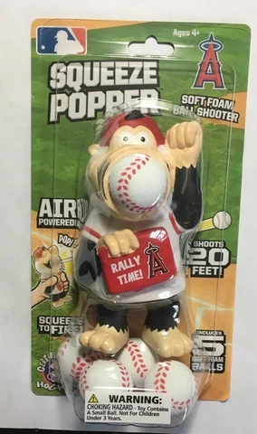 MLB Baseball Squeeze Popper Anaheim Angels Figure Foam Ball Shooter 2016 Cover
