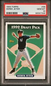 1993 Topps #98 Derek Jeter Rookie Card PSA 10 Gem Mint New York Yankees