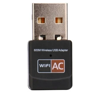 600Mbps Dual Band 2.4G hz 5G hz USB WiFi AC600 Wireless USB Network Adapter - Picture 1 of 4