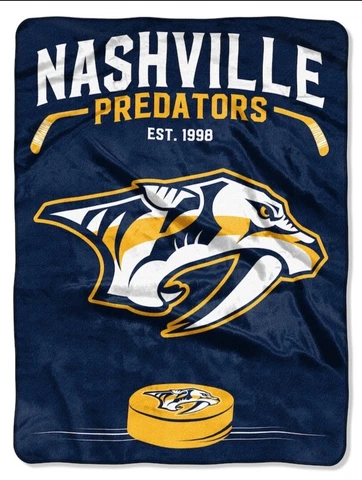 Nashville Predator Blanket Large 60" x 80" Twin/Queen Soft Raschel Blanket Decor Cover